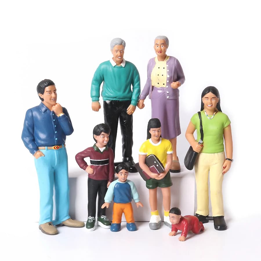 Familles multi-culture réalistes