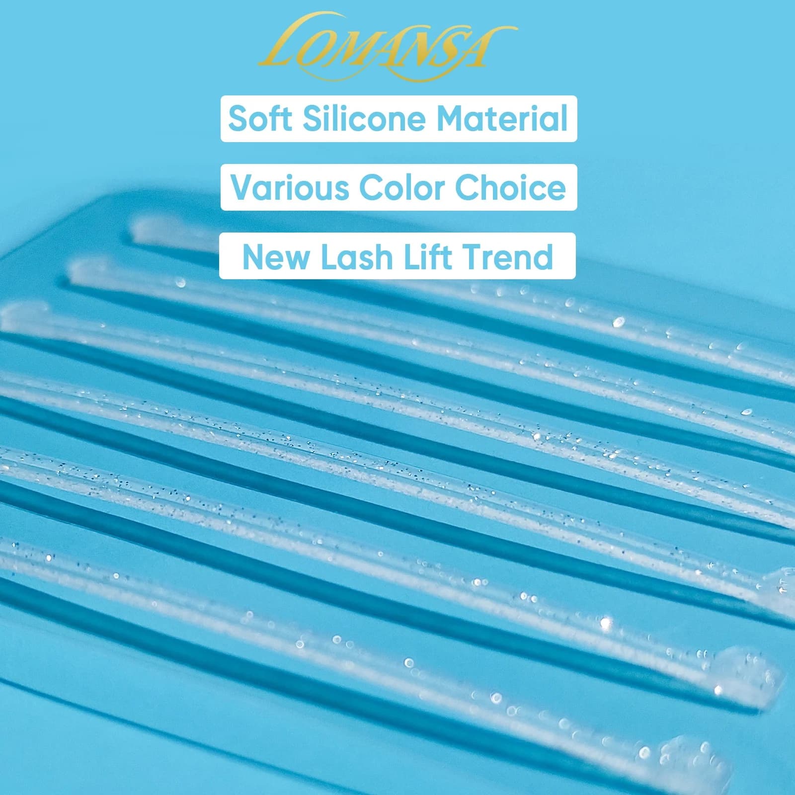 Lomansa 6 pièces ruban en Silicone réutilisable cils Perm cils ascenseur ruban chaîne rouleau de stratification des cils rouleau compensateur outil de beauté