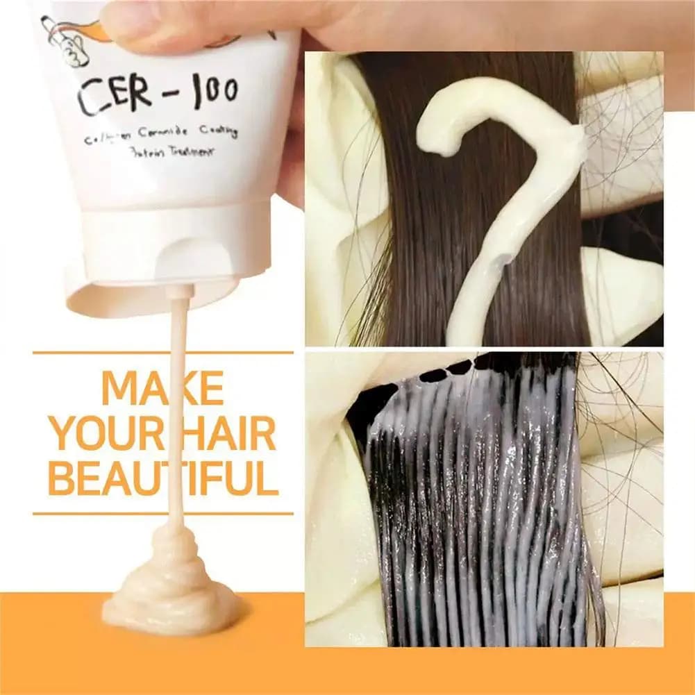 Masque capillaire à la kératine, réparateur pour cheveux brûlés, crème capillaire pour cheveux secs et abîmés, shampoing, soins capillaires
