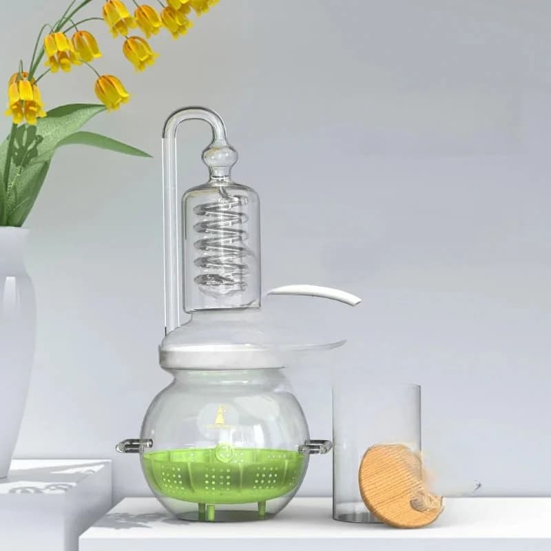Pour distillateur de verre d'huile essentielle de grande capacité 4L