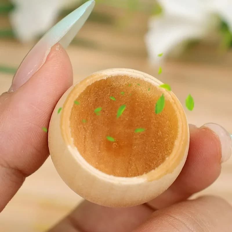 Diffuseur d'huile essentielle rond en bois