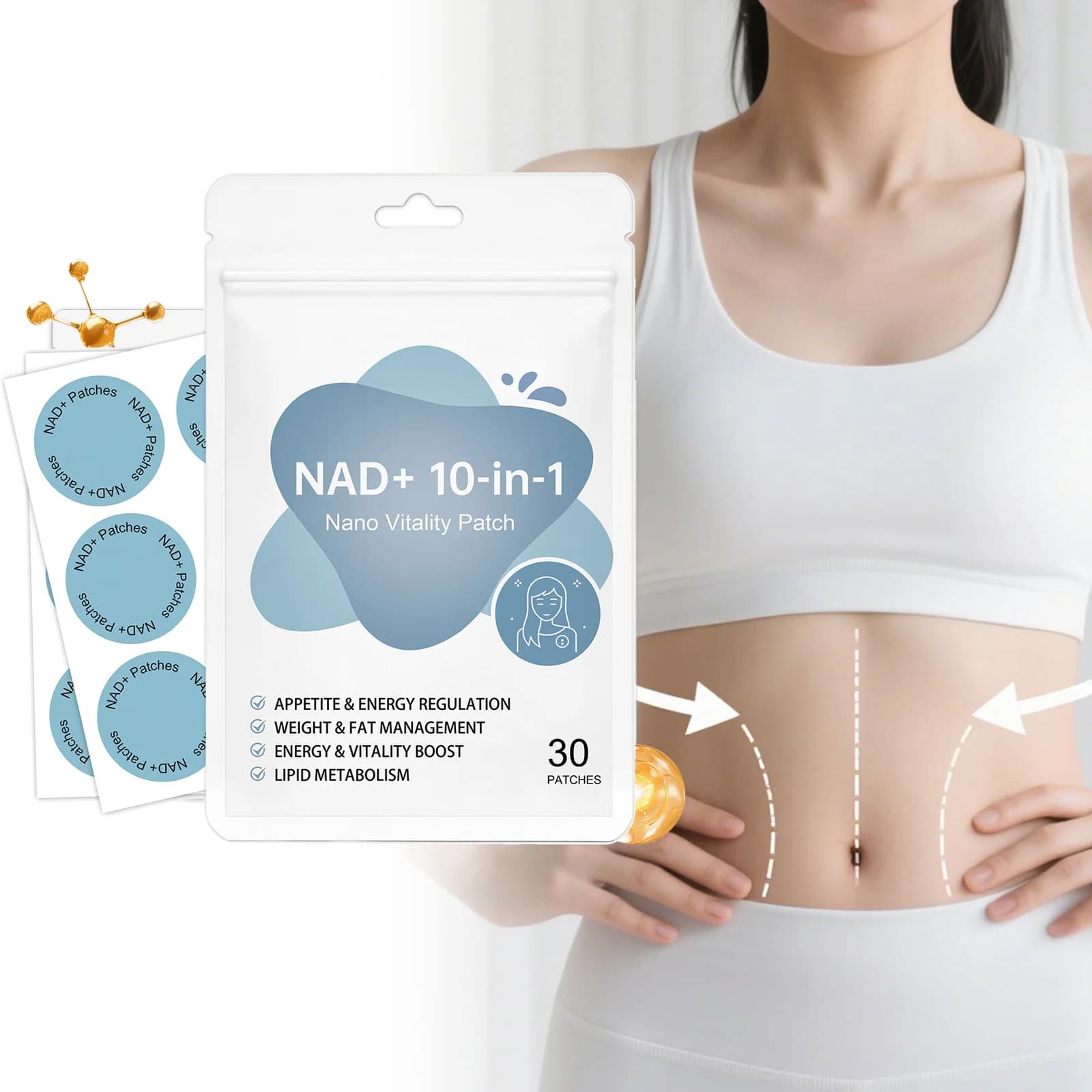 Patchs Transdermiques NAD+ : Complément pour l'Énergie Cellulaire