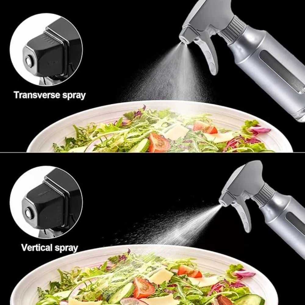 Bouteille de pulvérisation d'huile corporelle en acier inoxydable, outil de barbecue, pulvérisateur d'huile Visible de 180ml, distributeur d'huile étanche, cuisson