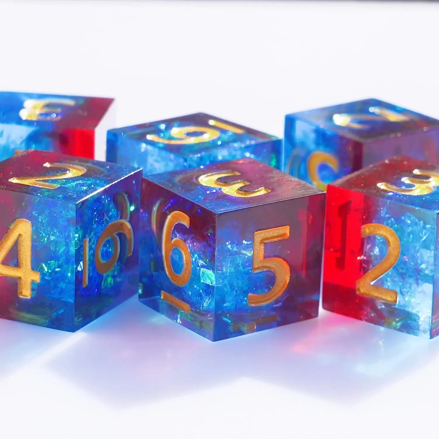Dés en résine D6, jeu de Table polyédrique