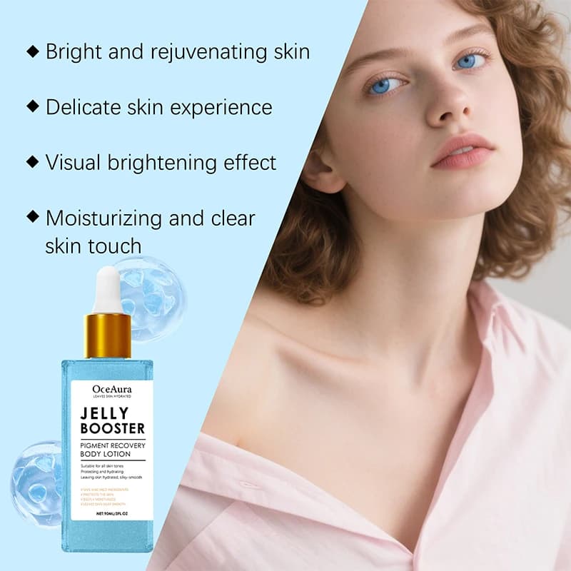 L'essence du visage Niacinamide améliore l'éclairage du teint de la peau du corps, laisse, lisse, hydratée, rafraîchissante, bien absorbante, gelée