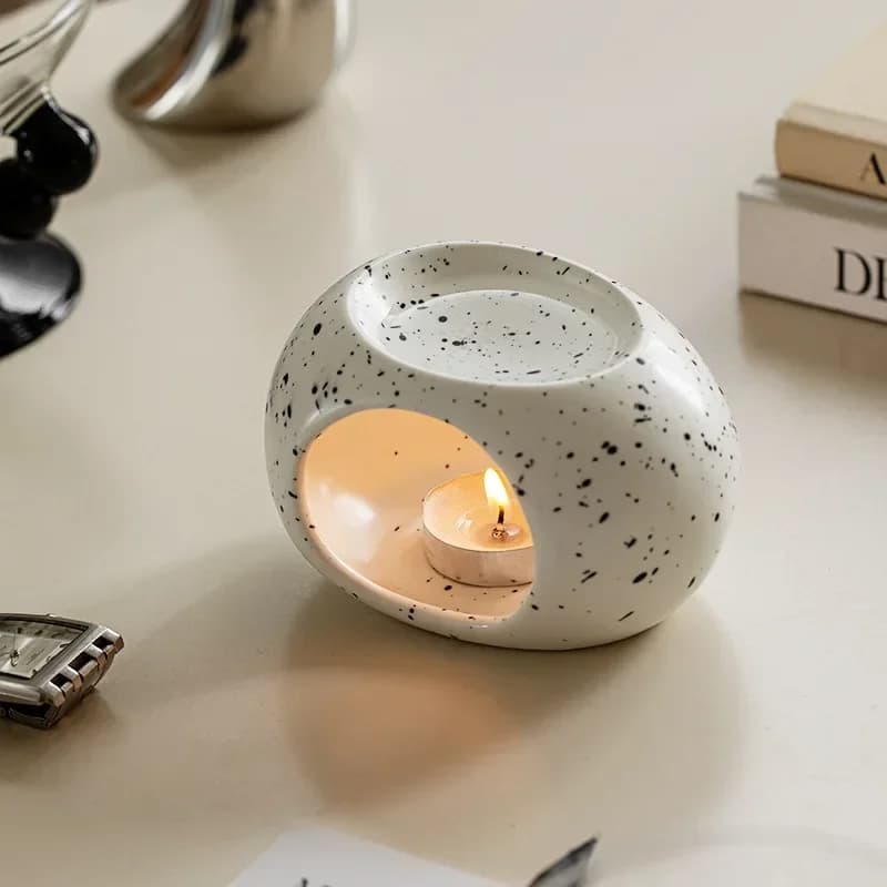 Bougeoir chauffant en céramique, brûleur d'huile essentielle, diffuseur de roseaux, four domestique, Salon de Spa, brûleur d'encens d'aromathérapie