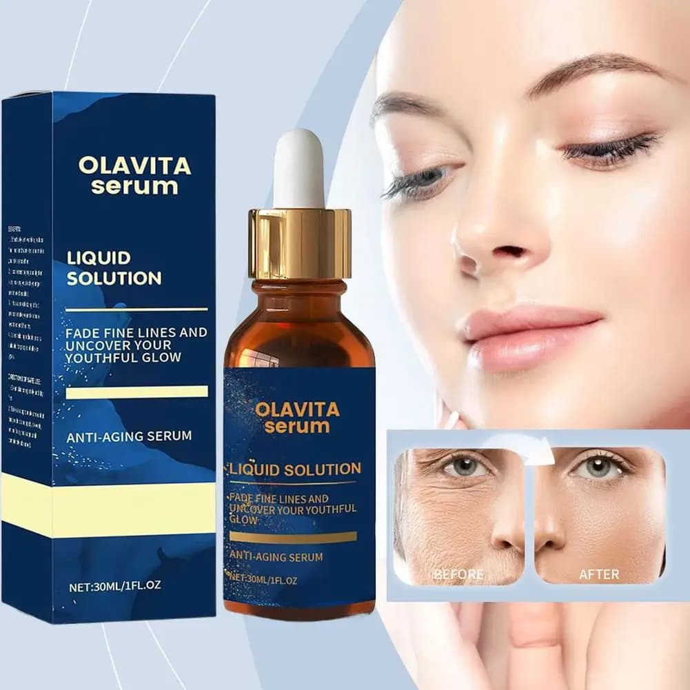 Sérum liquide pour le visage, Solution Anti-vieillissement, améliore la Production du collagène cutané, diminue les ridules et les rides pour une lueur jeune