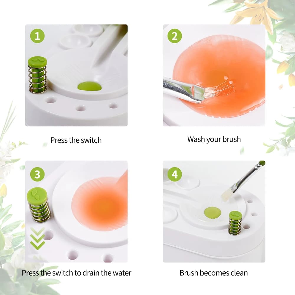 Nettoyant pour pinceaux à peinture, rinçage pour aquarelle avec nettoyeur de canalisations, tasse de rinçage, distributeur d'eau, nettoyeur de pinceaux à peinture à l'huile, outils d'art