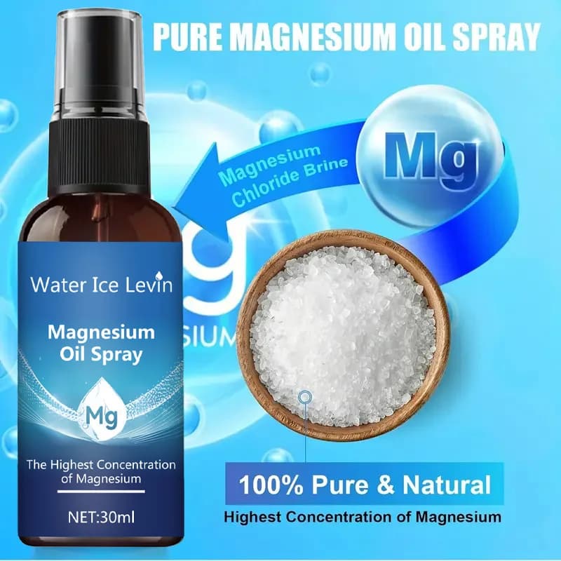 Spray d'huile de magnésium, soins pour la peau du visage et du corps, huile essentielle de massage hydratante
