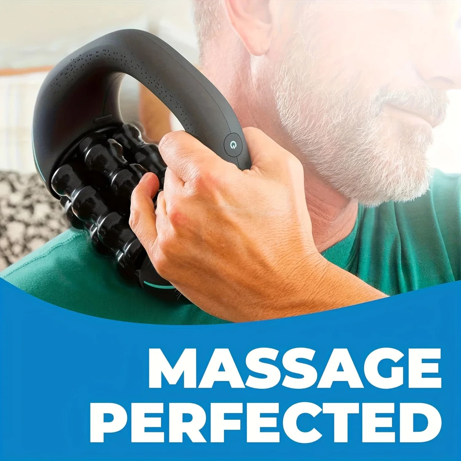 Rouleau de massage électrique pour la relaxation des tissus profonds et des muscles, rechargeable pour soulager les maux de dos après l'exercice