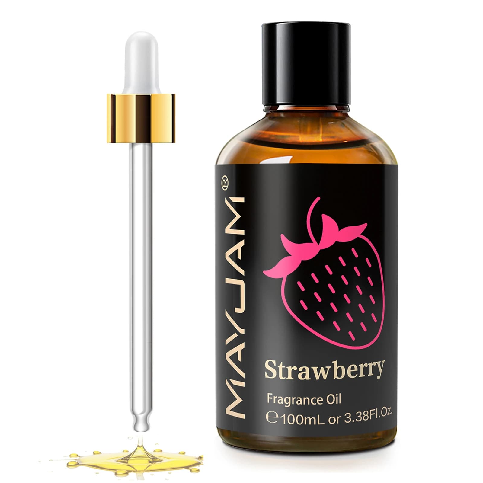 MAYJAM 100ml huile de parfum d'aromathérapie noix de coco fraise myrtille canneberge pêche cerise huile d'arôme de fruits pour diffuseur de roseaux