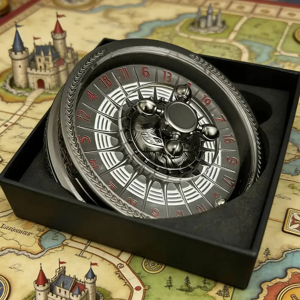 Dés de roulette DND pour jeux de rôle D&D, dés fidget spinner pour jeux de rôle Dungeons and Dragons, dés gyroscopiques, cadeau pour joueur de RPG COC