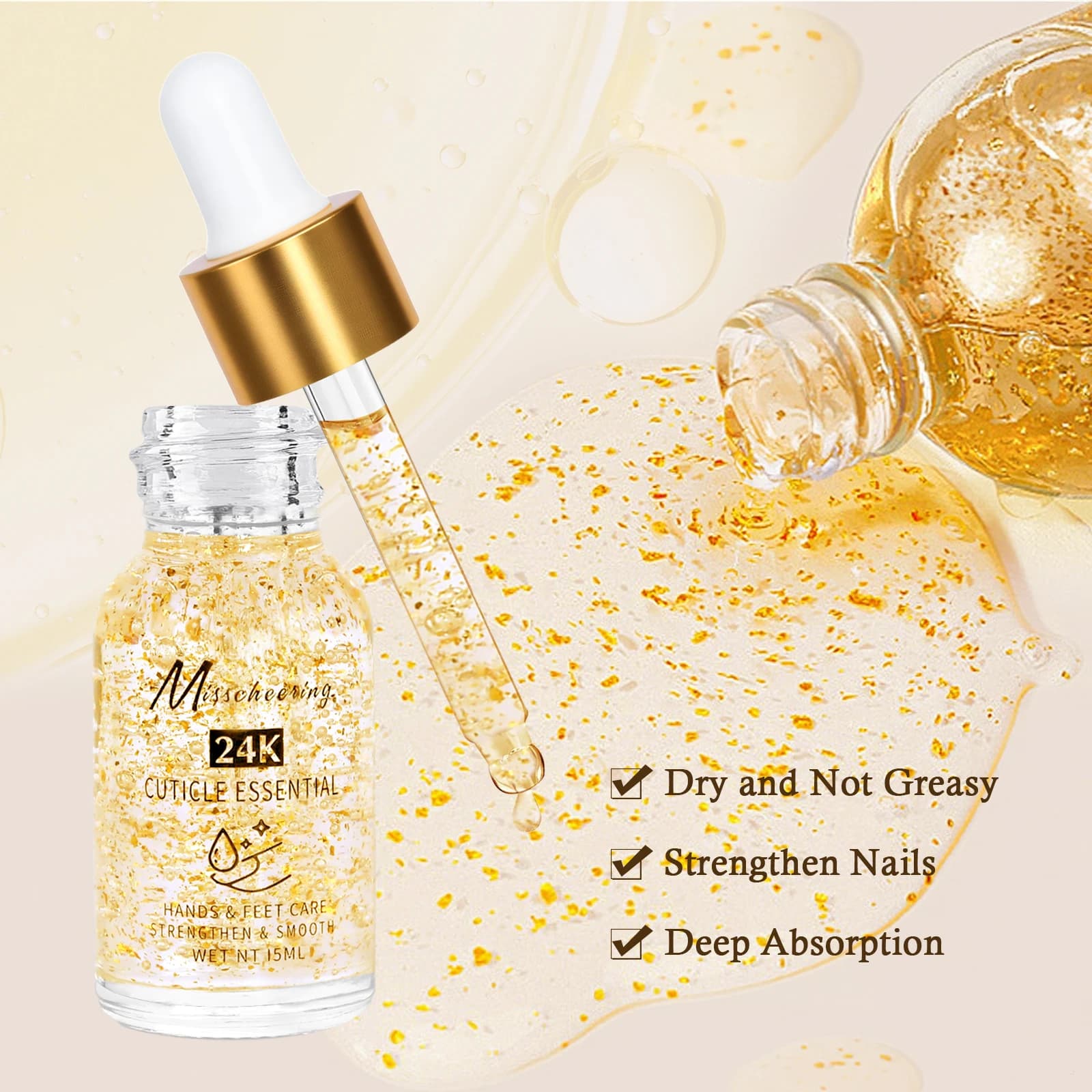 Huile nutritive pour cuticules d'ongles
