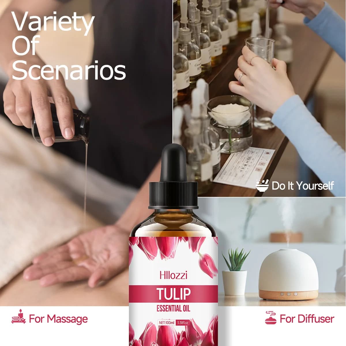L'huile essentielle de tulipe peut être utilisée pour les soins de la peau