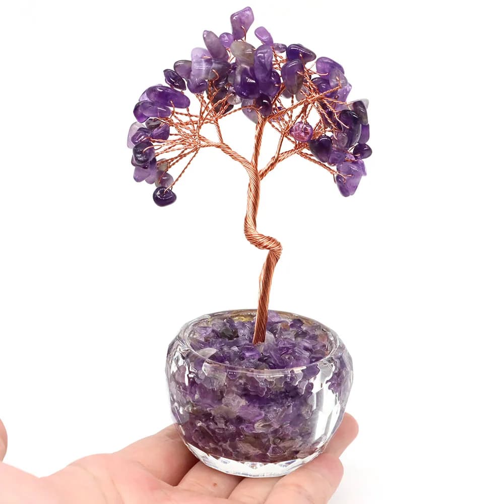 Arbre à Monnaie en Cristal Naturel