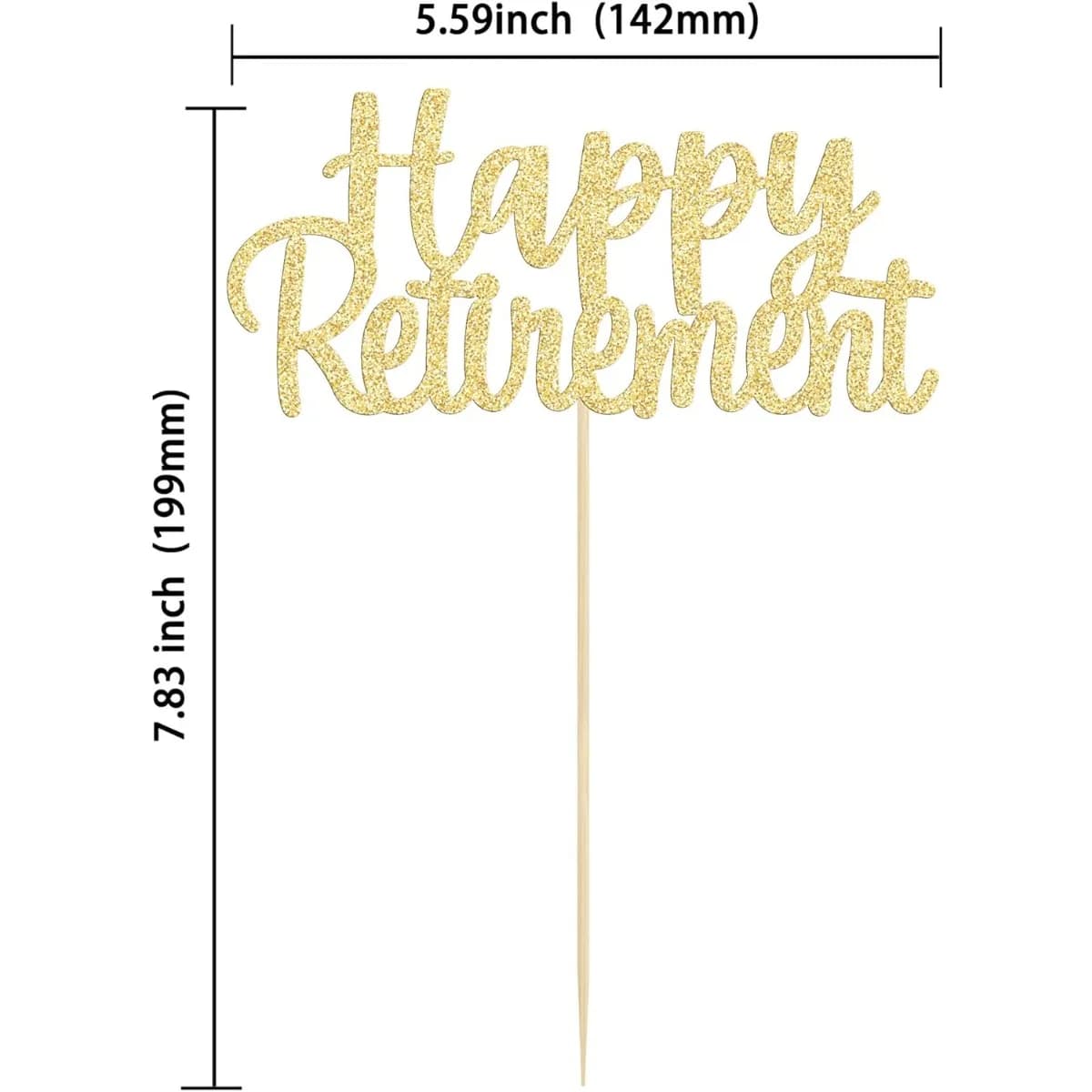 Décoration de gâteau de retraite joyeux, 1 pièce, choix de décoration de gâteau de retraite pour fête à la retraite, fournitures de décoration de gâteau