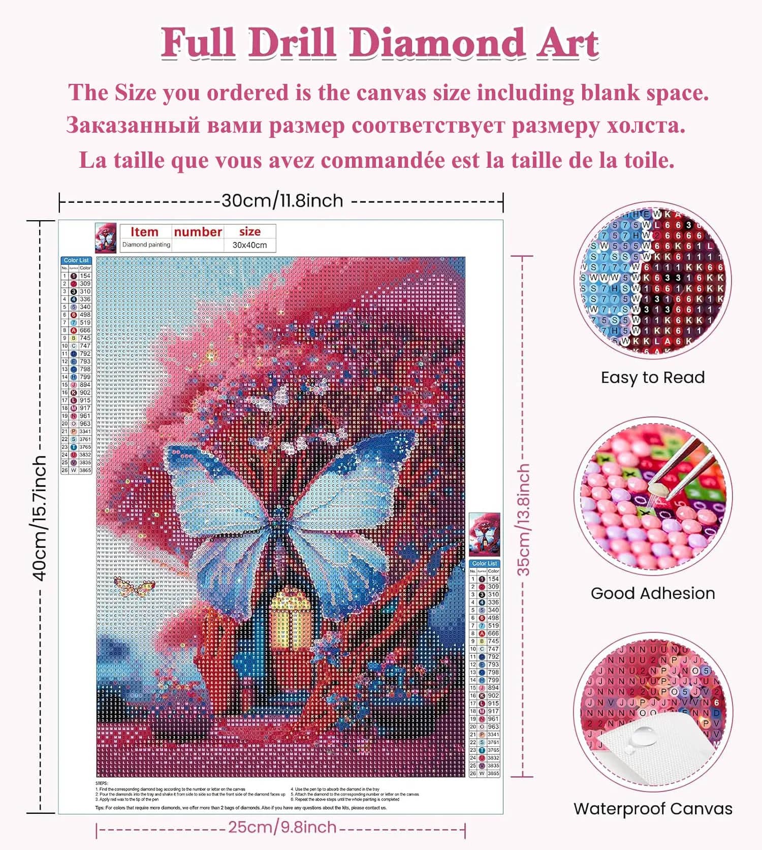 Peinture au diamant ronde ou carrée, broderie complète, acon, image de mercure, biscuits, bande de reine, musique, décoration d'intérieur, travail manuel, passe-temps