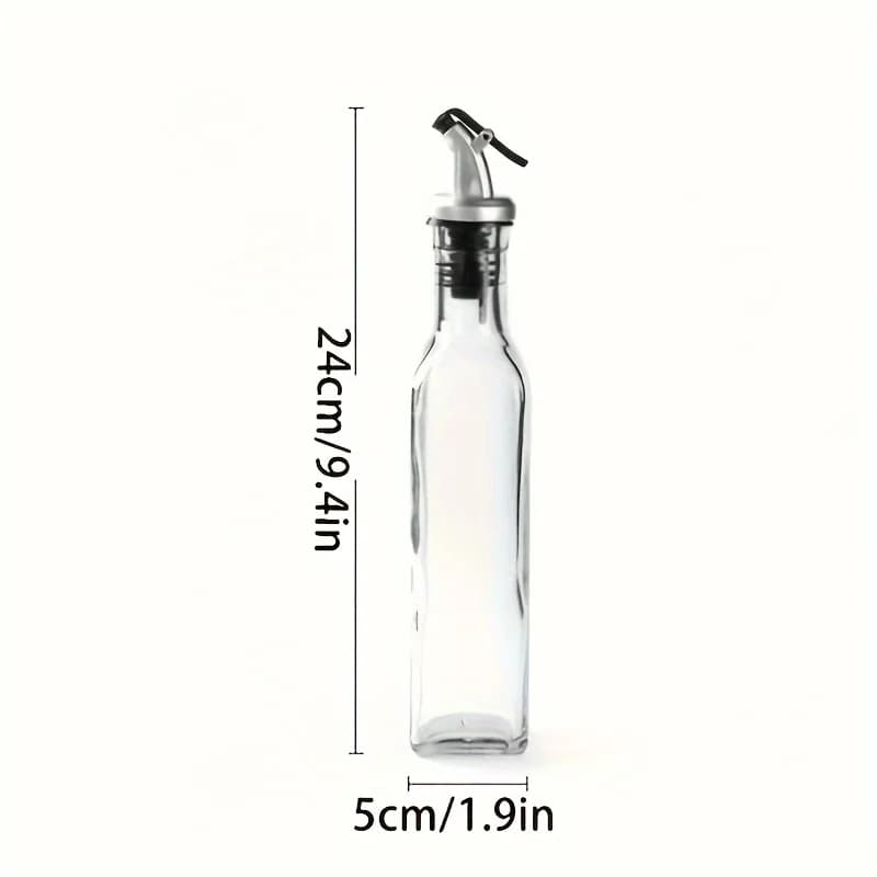Bouteille d'huile d'olive en verre transparent de 250ML, 1/2 pièces, assaisonnement de cuisine, Sauce soja, vinaigre, Type presse, Cruet, Barbecue, fournitures pour la maison