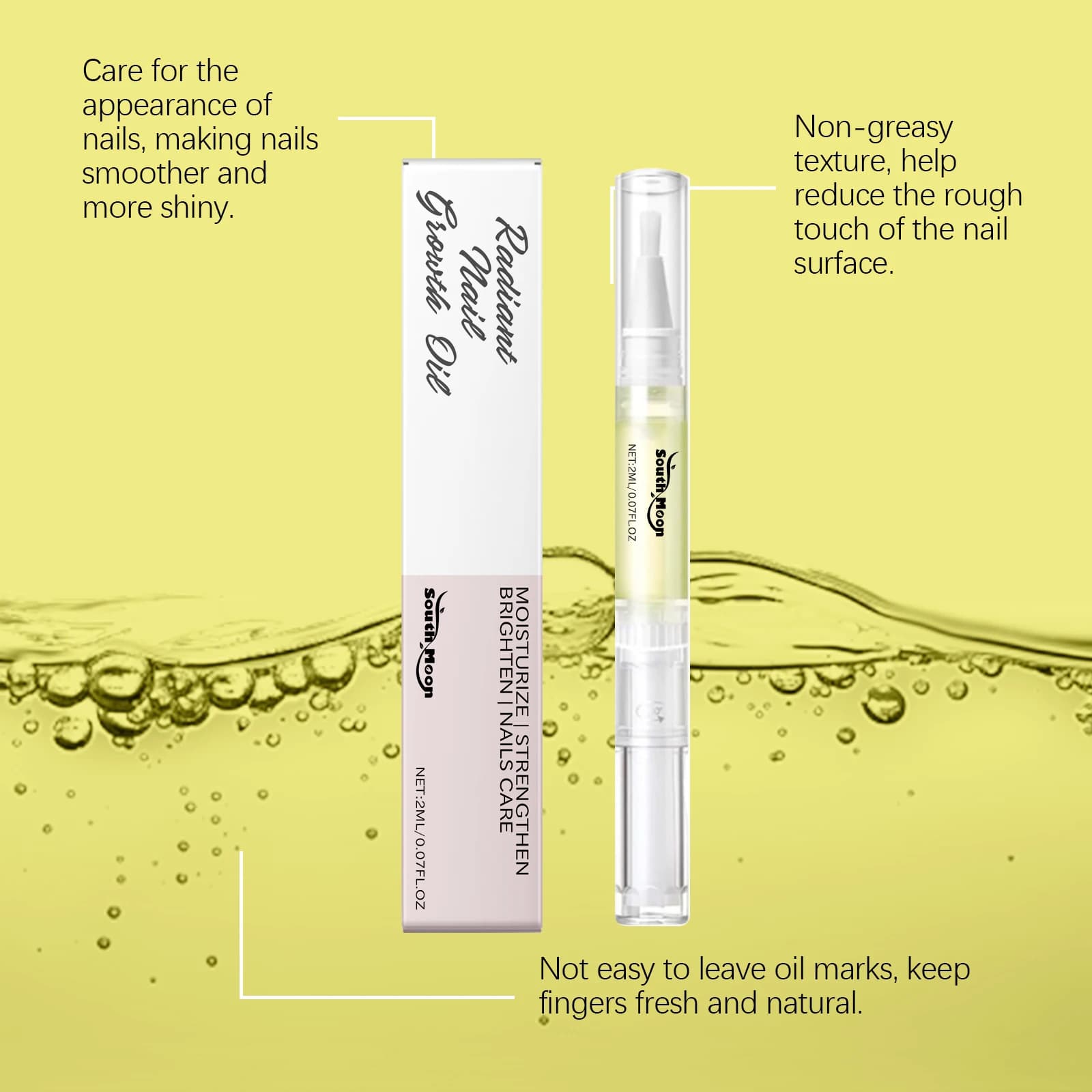 Huile de croissance des ongles, revitalisant pour cuticules, force, réparation des dommages, prévention des ongles, nutrition en profondeur, stylo à huile adoucissant pour ongles