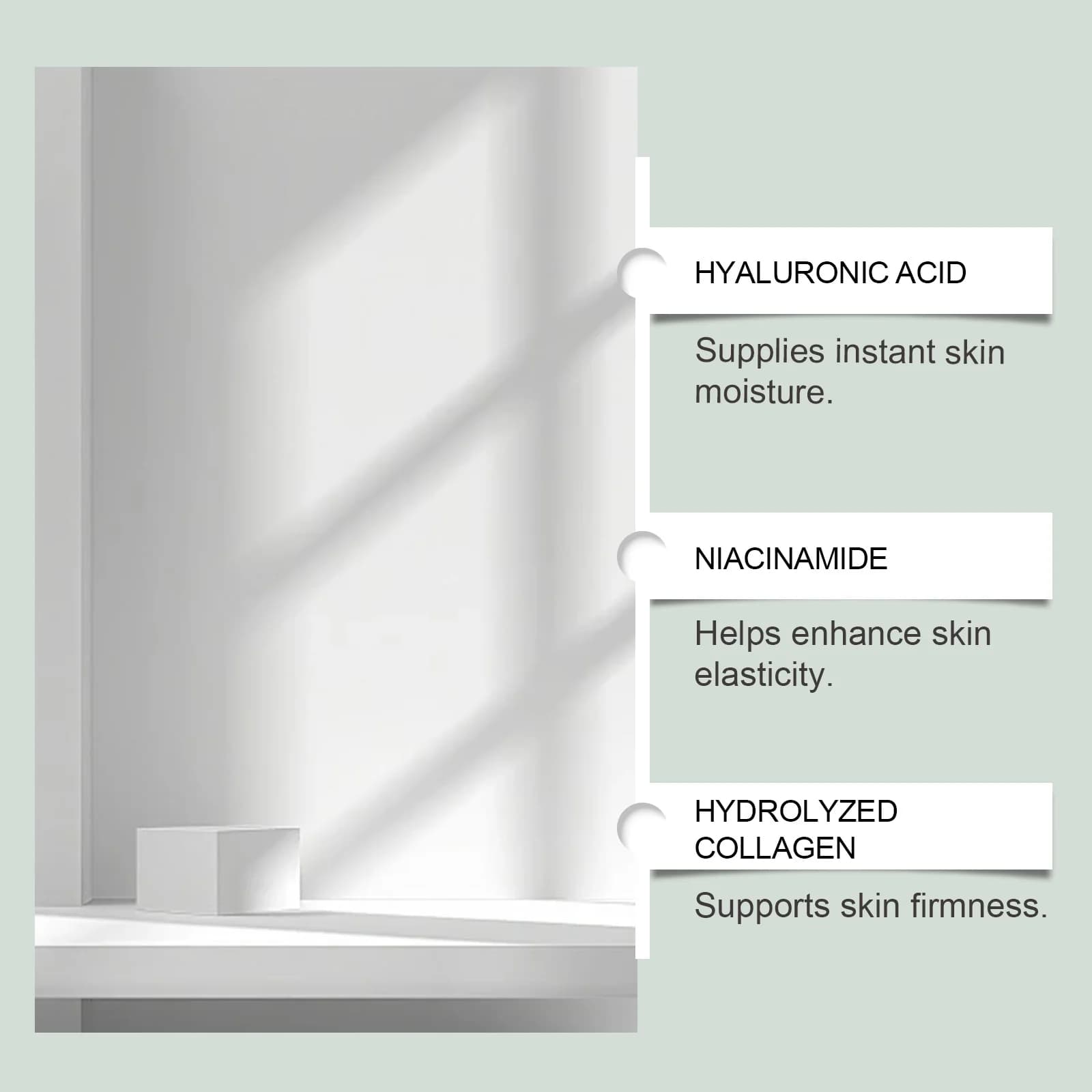 Sérum corporel à l'acide hyaluronique - Hydrate, adoucit la peau, améliore l'élasticité, lisse, rafraîchissant et hydratant