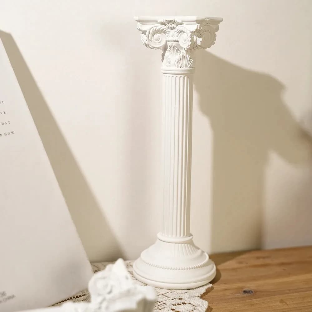 Pilier romain branches grecques ornements colonne classique Statue architecturale Sculpture pour Table de mariage décor de jardin de maison