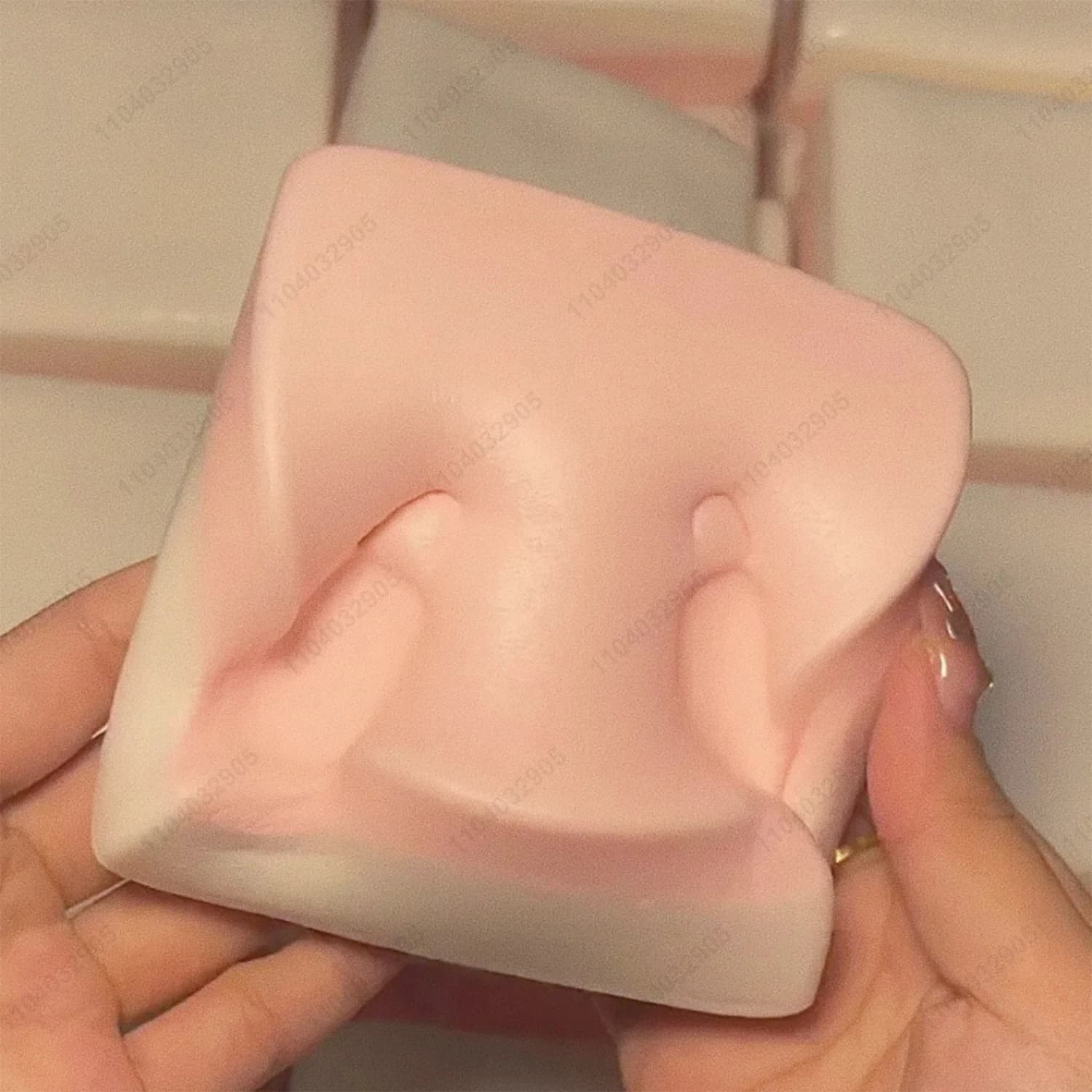 Gâteau de riz collant Double face Squishy rose gâteau de riz à montée lente Squishy gâteau à rebond lent pain libération du Stress main Relax cadeau