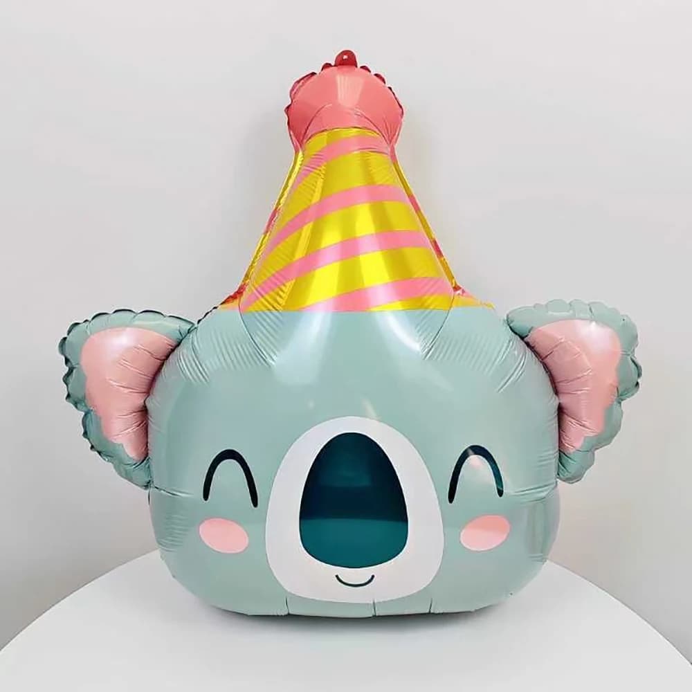 Ballon en film d'aluminium pour animaux, paresseux, Lion, ours, girafe, tigre, éléphant, grenouille, thème du Zoo, anniversaire, douche, décoration de vacances