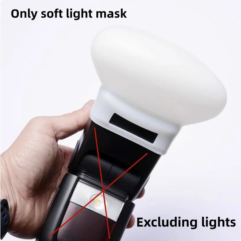 Nouvelle Vente Chaude 2026 : 1 Diffuseur Dôme Rebondissant en Silicone Souple Universel pour Flash