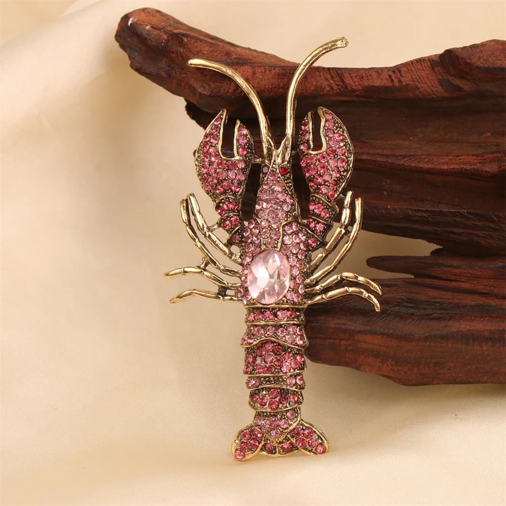 Belle broche de luxe baroque au Design de homard pour hommes et femmes