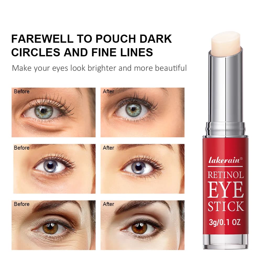 Crème pour les yeux au rétinol éclaircissante pour les cernes, raffermissante pour la peau, réparation instantanée des yeux, bâton de sérum pour femmes, soins pour les yeux