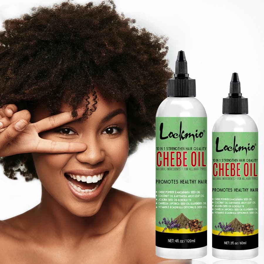 LOCKMIO Chebe huile capillaire pour cuir chevelu apaisant nourrissant racines produits de soins capillaires pour hommes