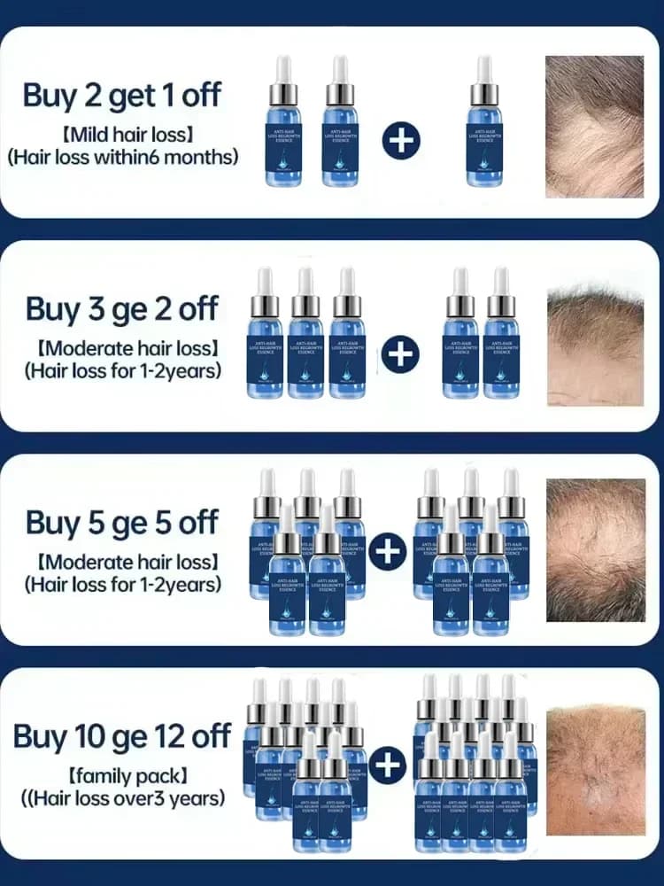 Traitement Essentiel de Repousse et de Croissance des Cheveux