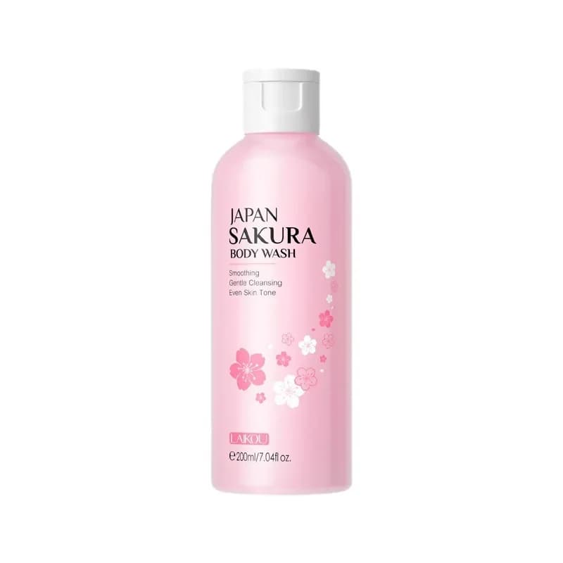 LAIKOU Sakura Gel douche longue hydratant lisse longue durée parfum mousse douce nettoyage du corps produit de bain 200ml