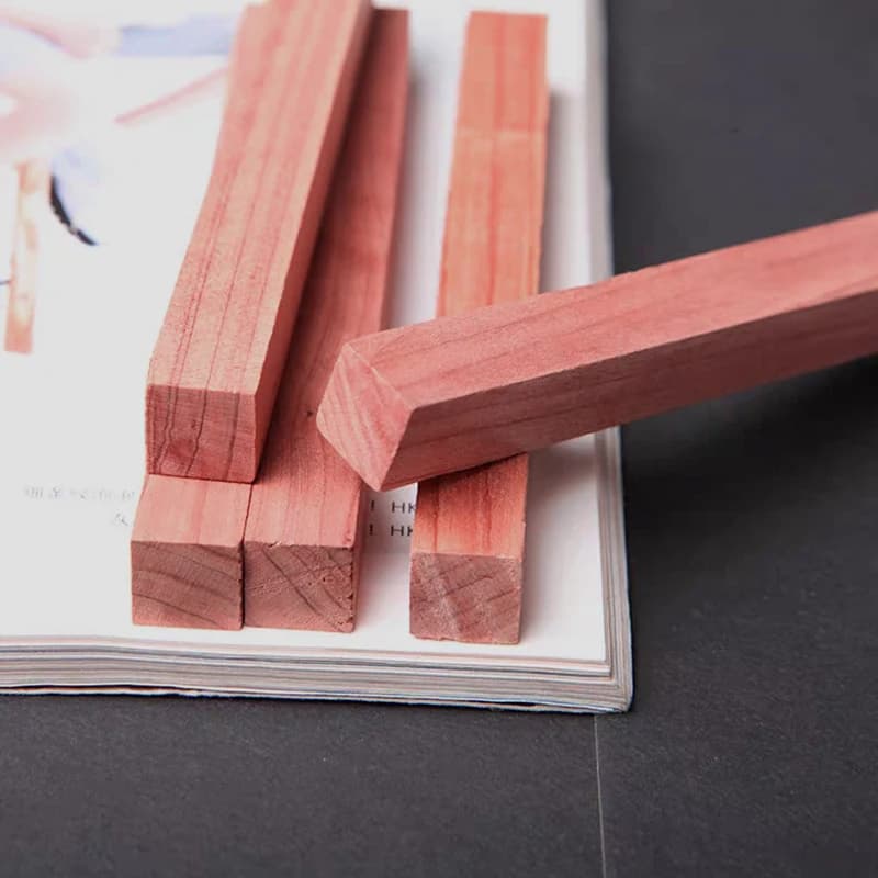 Bâtons de cèdre blocs de cèdre rouge pour le rangement de placard, tiroirs de placards de garde-robe sans traitement de matériaux, impregnation mixte