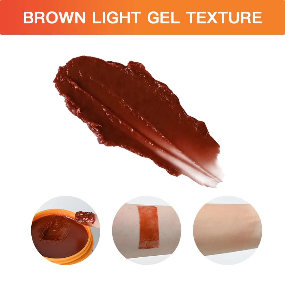 Gel Bronzant Intensif Accélérateur de Bronzage Non Gras Résistant à l'Eau à l'Huile de Coco Hydratant Maquillage Corporel