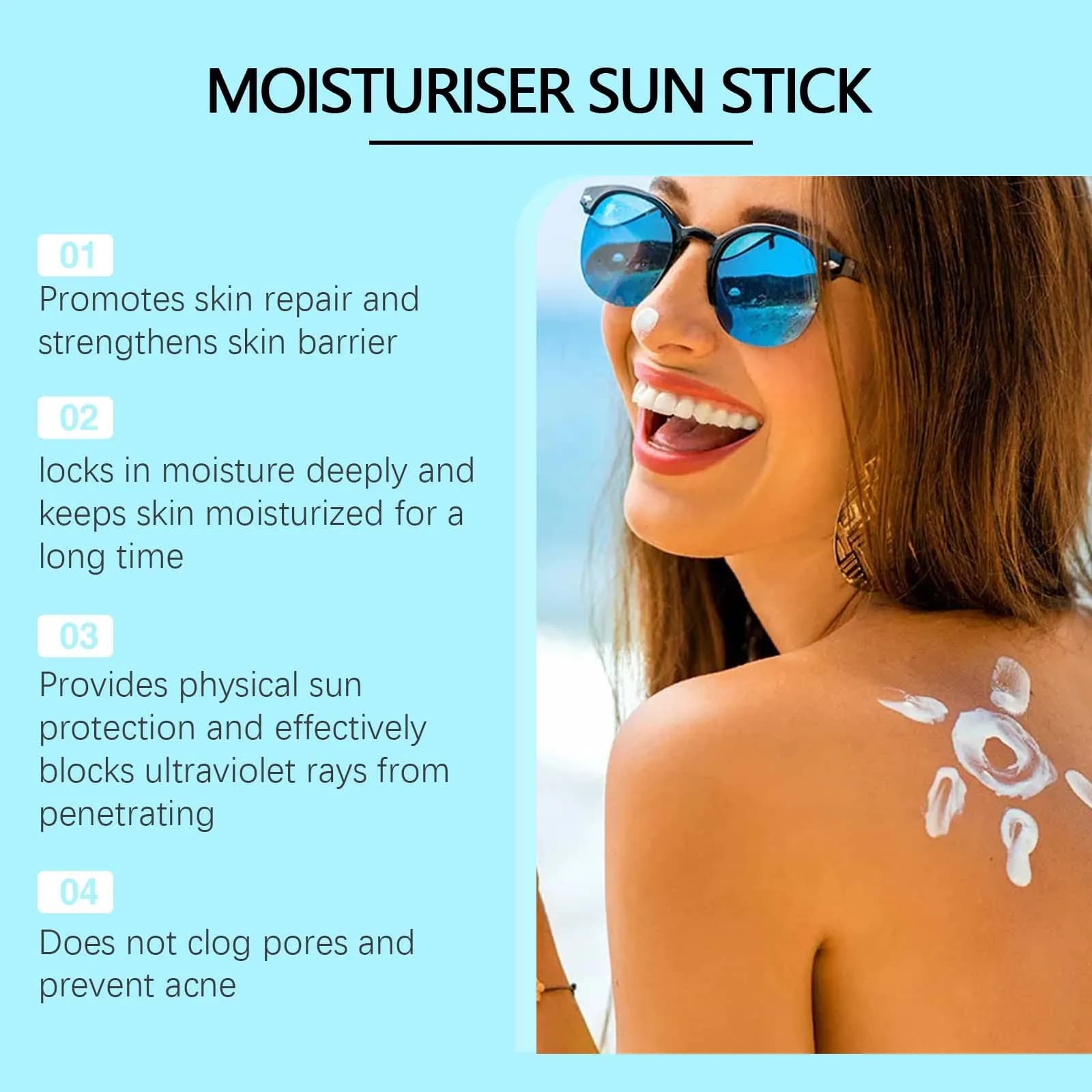 Crème solaire SPF 50 + crème solaire visage corps peau crème de protection huile-contrôle hydratant visage corps soins de la peau