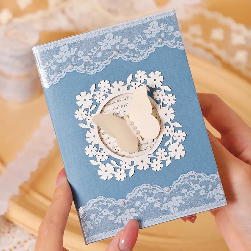 3 Rouleaux de Ruban Washi Imitation Dentelle Style Palais Français, Élégants Autocollants en Dentelle Blanche pour Décoration de Journal Créatif