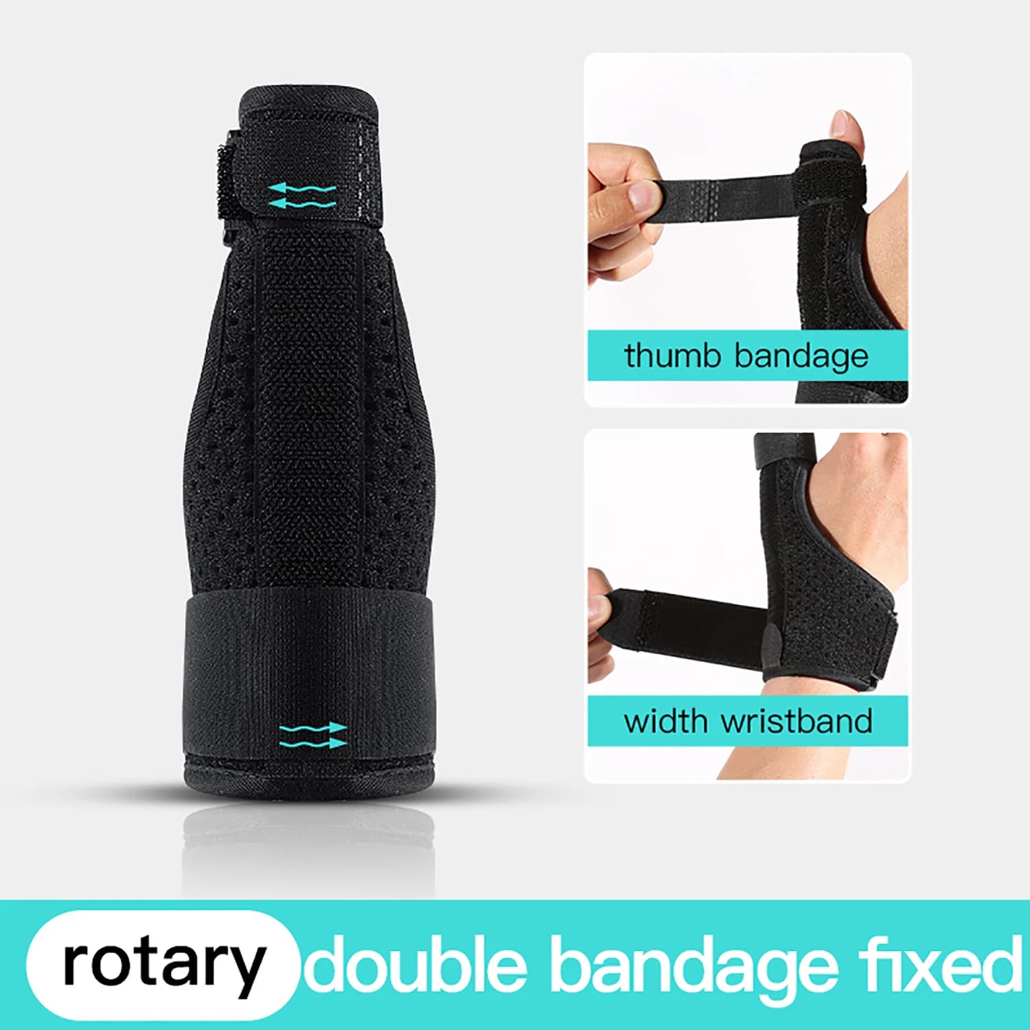 1 pièce Attelle de soutien et de protection médicale en acier pour poignet, pouce et main, stabilisateur pour l'arthrite et le syndrome du canal carpien