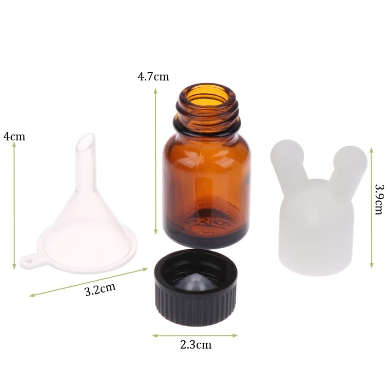 Flacon inhalateur d'huiles essentielles anti-fuite de 15 ml, mini flacon distributeur d'huiles essentielles et de parfums, inhalateur d'huiles essentielles