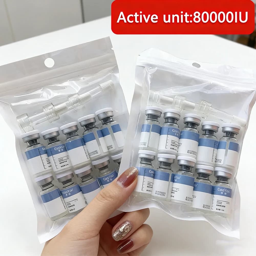 Poudre lyophilisée de polypeptide facial, booster de peau, essence réparatrice, hydratante, nourrissante, resserre les pores, rajeunit la peau, soin de la peau