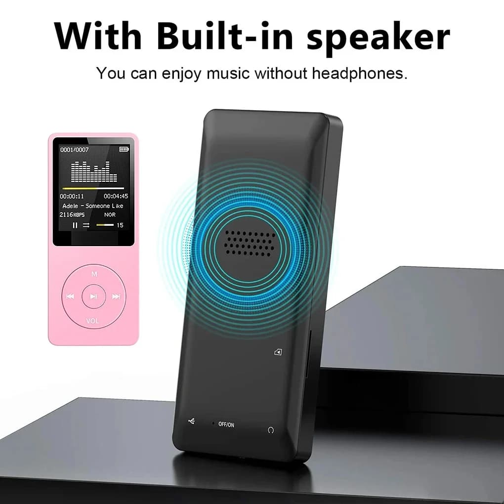 Lecteur MP3 Portable, enregistrement Rechargeable