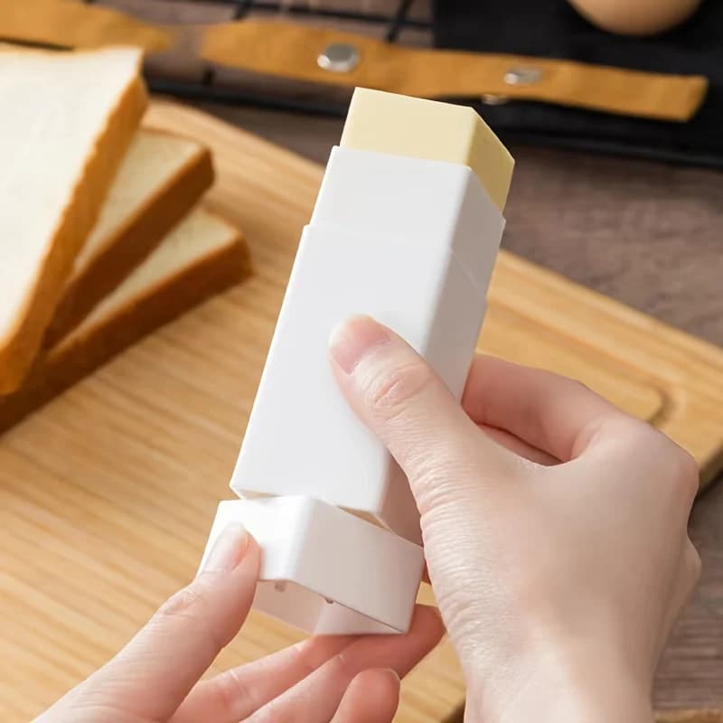 Épandeur de beurre Portable, opération à une touche, bâton distributeur de beurre pour voyage pique-nique cuisson essentiels outils de cuisine 1/2 pièces