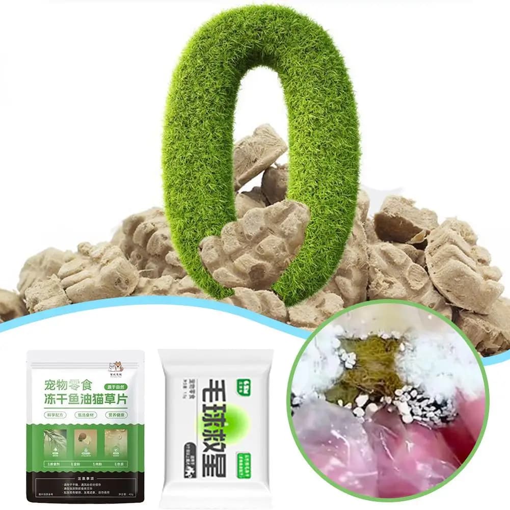 10 pièces huile de poisson filet d'herbe de chat 2 vitamines