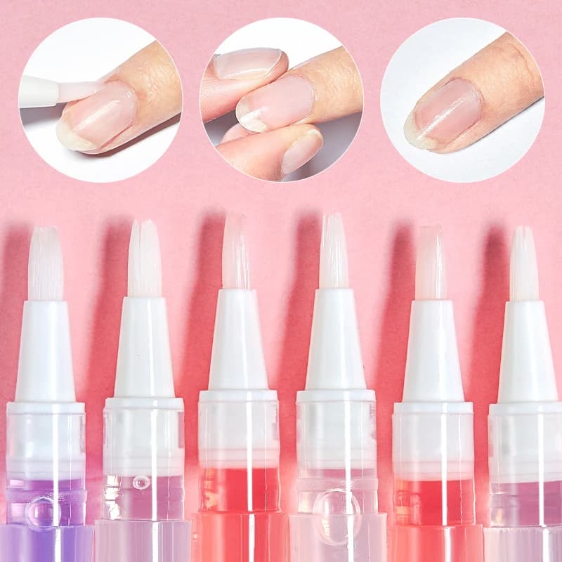 Stylo à huile pour la nutrition des ongles, renforcement des ongles pour les ongles fins et la croissance des ongles, traitement des cuticules, revitalisant, huile pour prévenir la nutrition des ongle