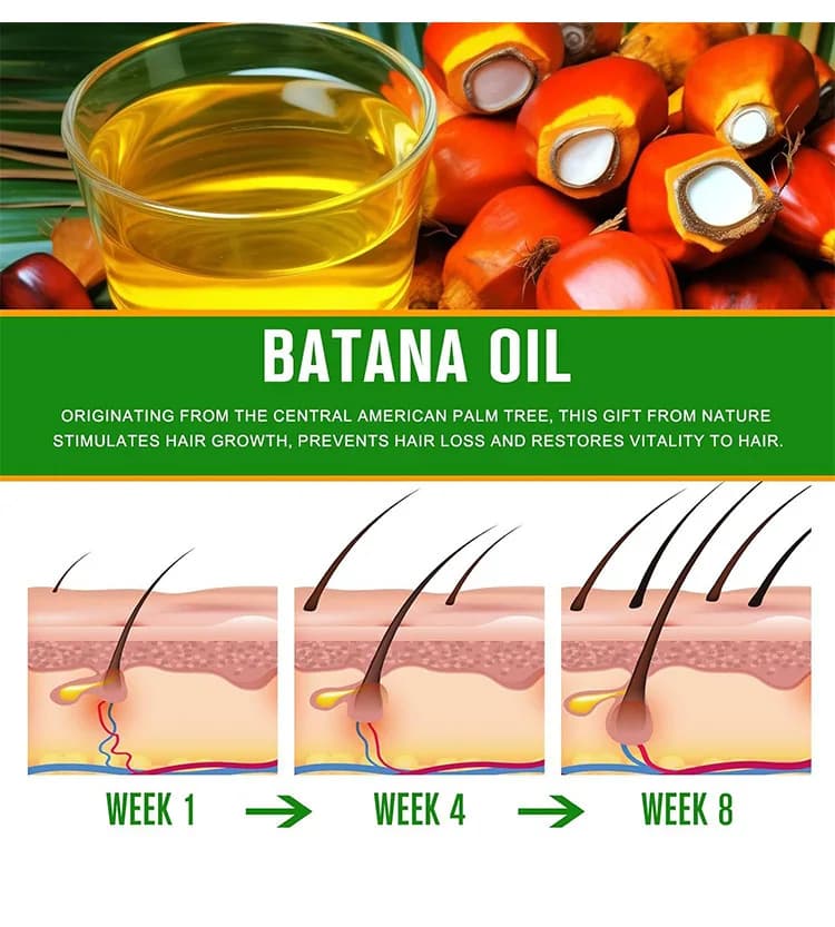 Huile de Batana 100% pure, huile de Batana biologique, huile essentielle pour les soins des cheveux à la rosemarie
