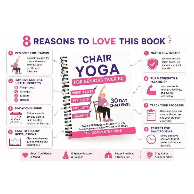 Guide de yoga en position assise sur chaise de 30 jours