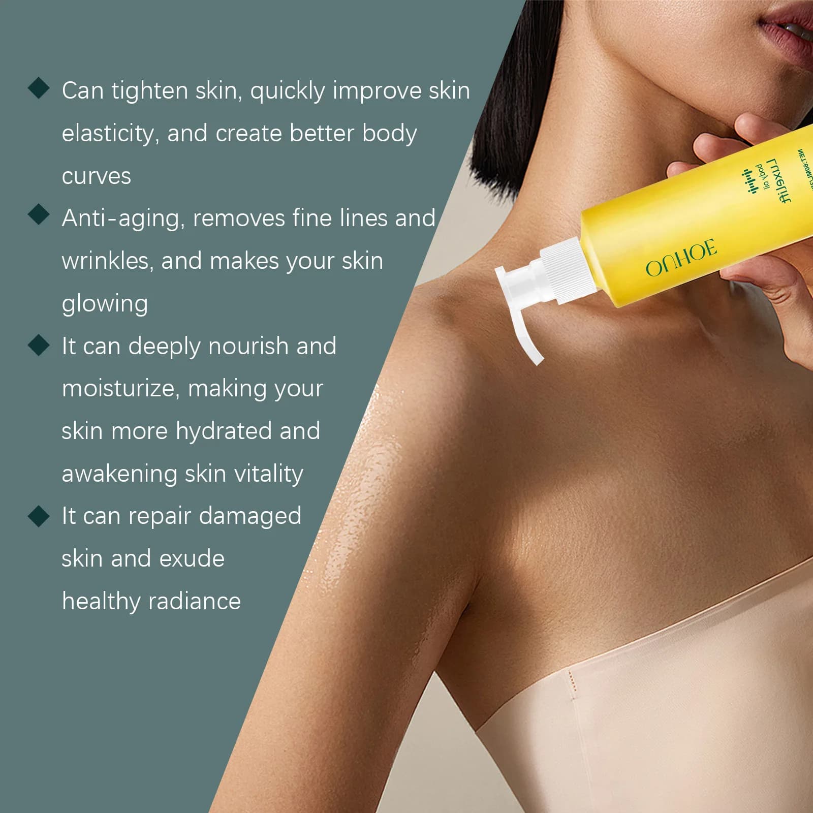 Huile corporelle de levage Anti-Cellulite raffermissant ventre cuisse bras prévenir le relâchement nourrissant