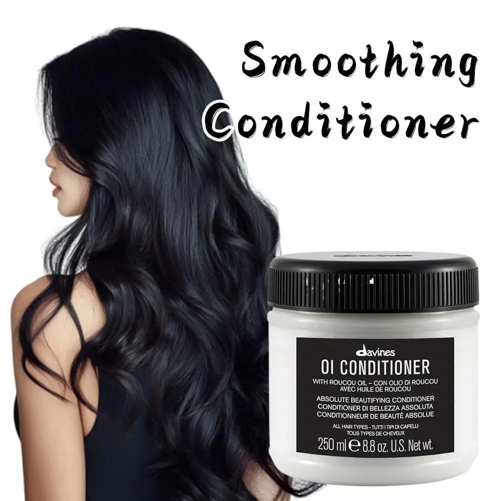 Après-shampooing Davines OI 250 ml, soin nourrissant en profondeur pour les cheveux, à l'huile de Roucou, réparation des pointes fourchues, pour tous types de cheveux