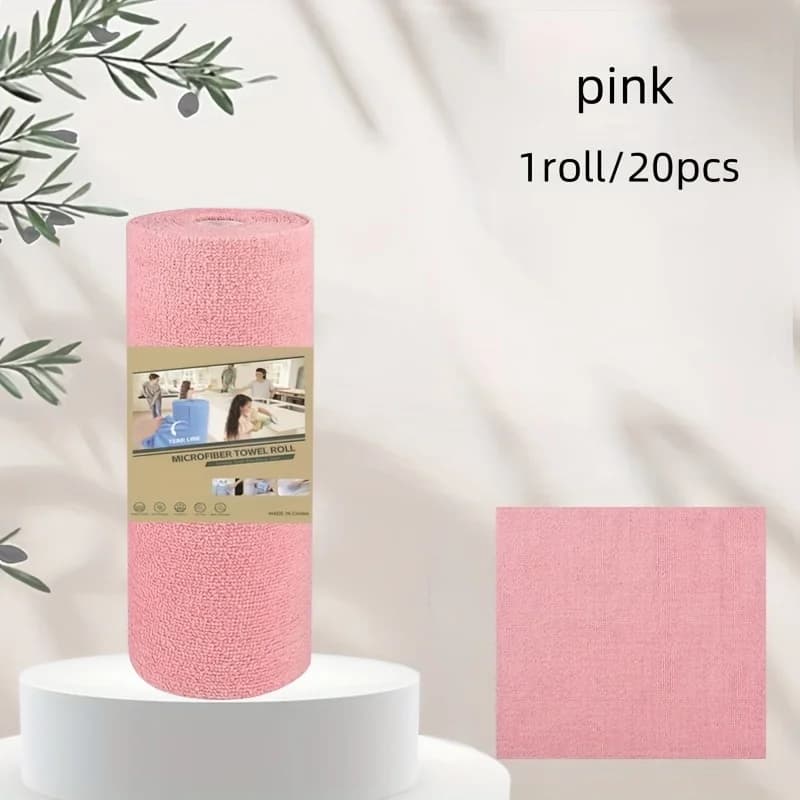 1 rouleau de torchons de cuisine, longueur totale de 4 m, adapté au salon, à la chambre à coucher, aux fournitures de nettoyage de cuisine.