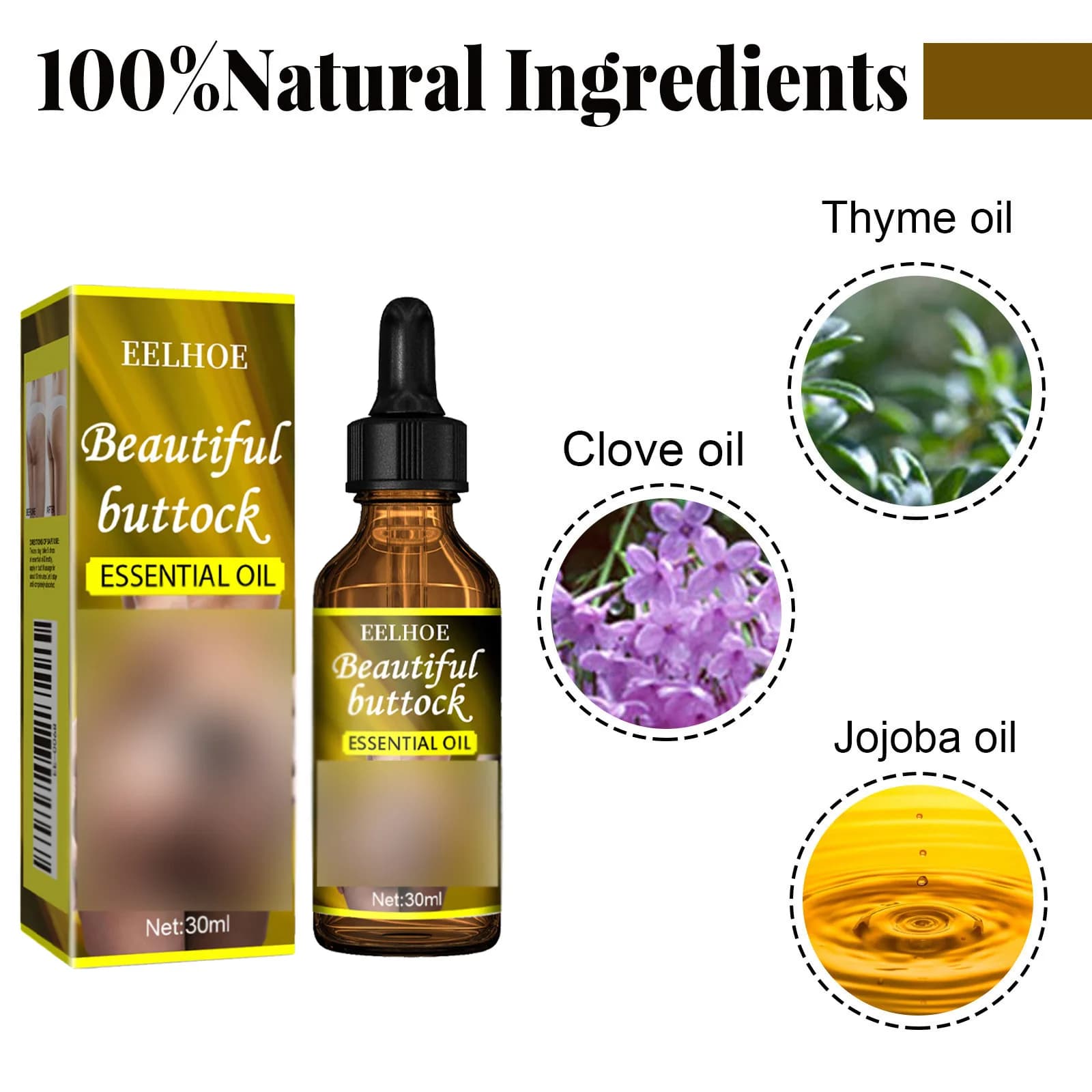 Crème d'agrandissement des fesses, huile essentielle raffermissante, gros cul, améliore la croissance des hanches, resserre la mise en forme, soins du corps Sexy pour femmes